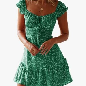 Green summer dress